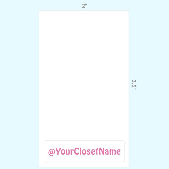 80 Customized Closet Thank you cards 3.5" x 2" - Picture 3 of 5